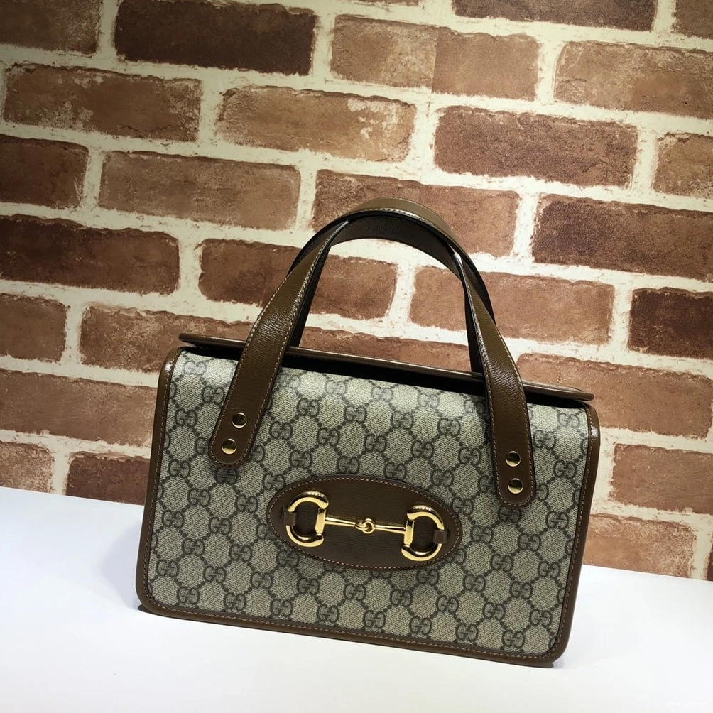 1955 handle bag Horsebit GUCCI small top 0730